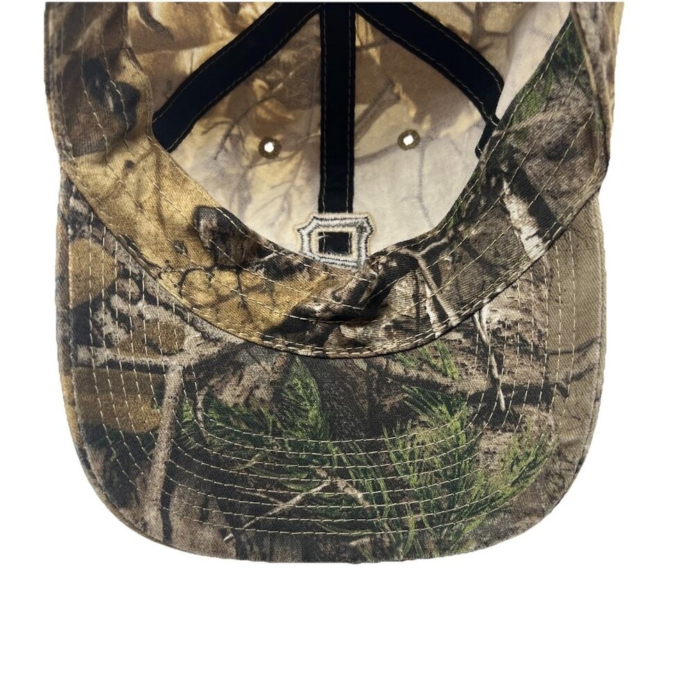 Pittsburgh Pirates Realtree Camo Strapback Baseball Hat Cap 47 Brand Hunting Dad - Picture 10 of 10